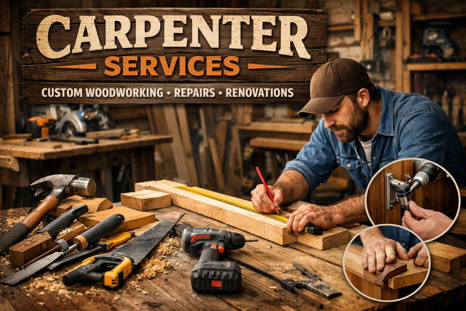 Carpenter Work in Detail – Complete Guide with Services & Cost Breakdown 